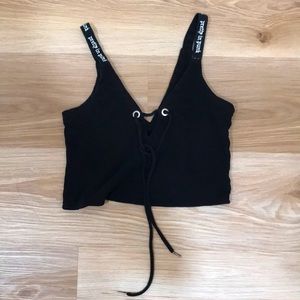 Dolls Kill tank top with front tie